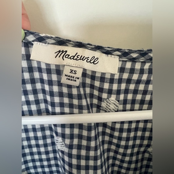 Madewell Floral gingham wrap dress - Picture 5 of 6